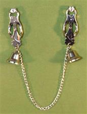 Japanese Clove Nipple Clamps with Bells & Chain - ONLY  $20.99
